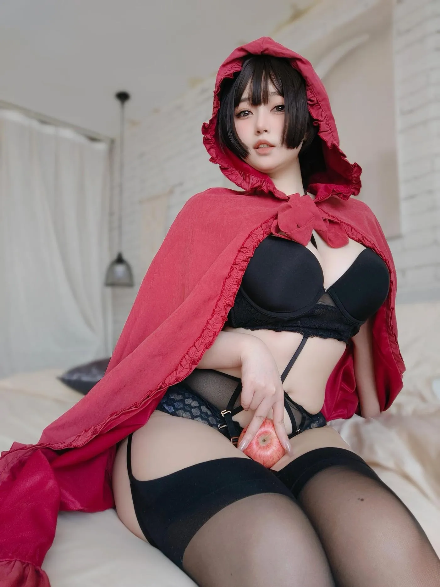 女主K – NO.25 小红帽和红苹果 [86P]插图9